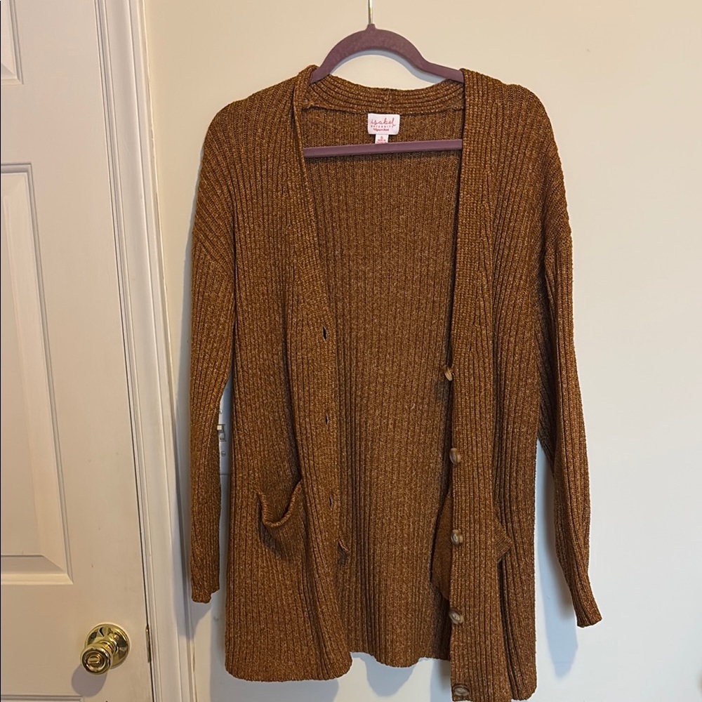Women's Brown Cardigan Sweater